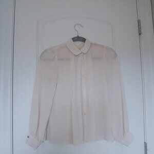 ✨ Sheer Vintage-Inspired Blouse – Elegant & Timeless